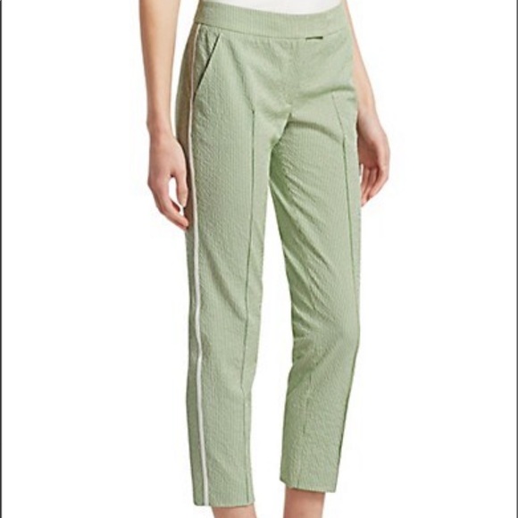 Akris Punto Green Cropped Pants Size 2 - Picture 11 of 12